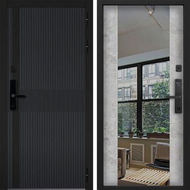 Дверь Command Doors Cyber matrix grey 3z бетон молочный